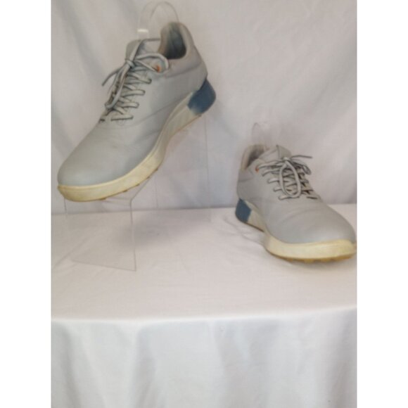 ecco M Golf S-Three Concrete Retro Blue Performance Golf Shoes Size (44) 10-10. - Picture 2 of 12